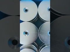 কাস্টম চুম্বক বড় বৃত্তাকার বৃত্ত Neodymium স্থায়ী N45 শক্তিশালী রিং আকৃতি