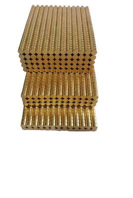 কেনা N38 N50 Neodymium চুম্বক বিরল পৃথিবী স্থায়ী চুম্বক NdFeB গোল্ড আবরণ বিশেষভাবে কাস্টমাইজড online manufacture
