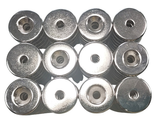 কেনা N52 ডিস্ক মোটা Neodymium Countersunk চুম্বক 19 মিমি ব্যাস এক্স 6 মিমি online manufacture