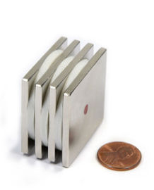 কেনা শক্তিশালী শক্তিশালী Neodymium বার Magnets N52 গ্রেড স্কয়ার উচ্চ Coercivity online manufacture