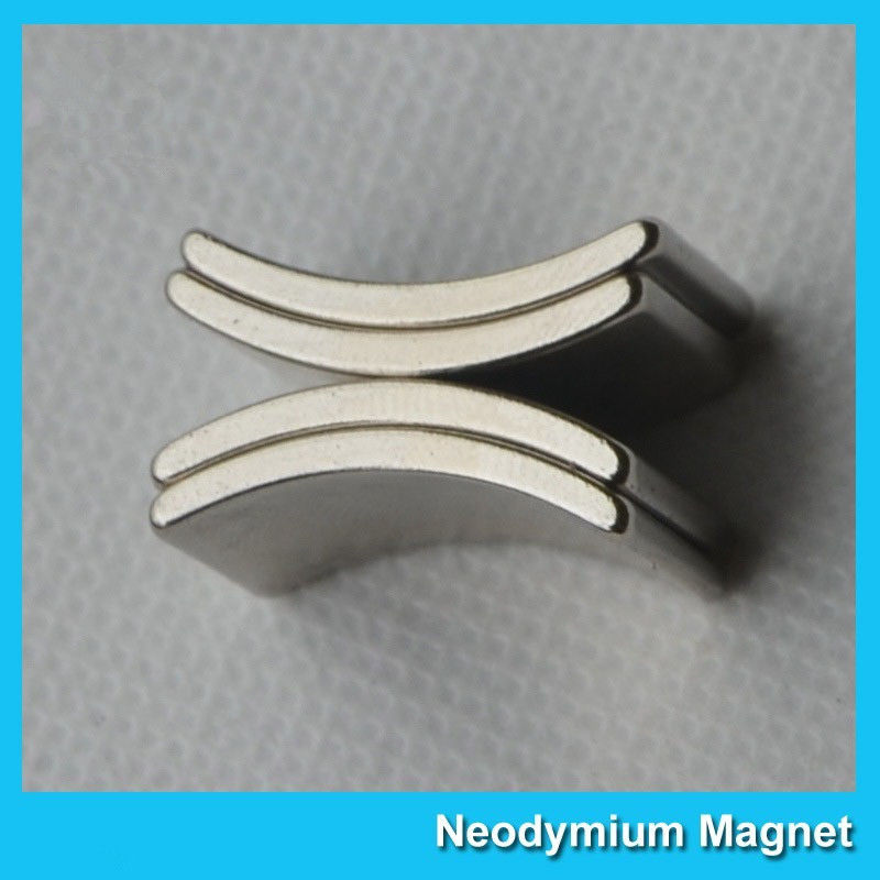 Silver Coating Arc Neodymium Permanent Magnets Motor Neodymium Magnet